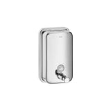 Distributeur mural de savon liquide capacité 800 ml en acier inoxydable brillant pour usage intensif Roca