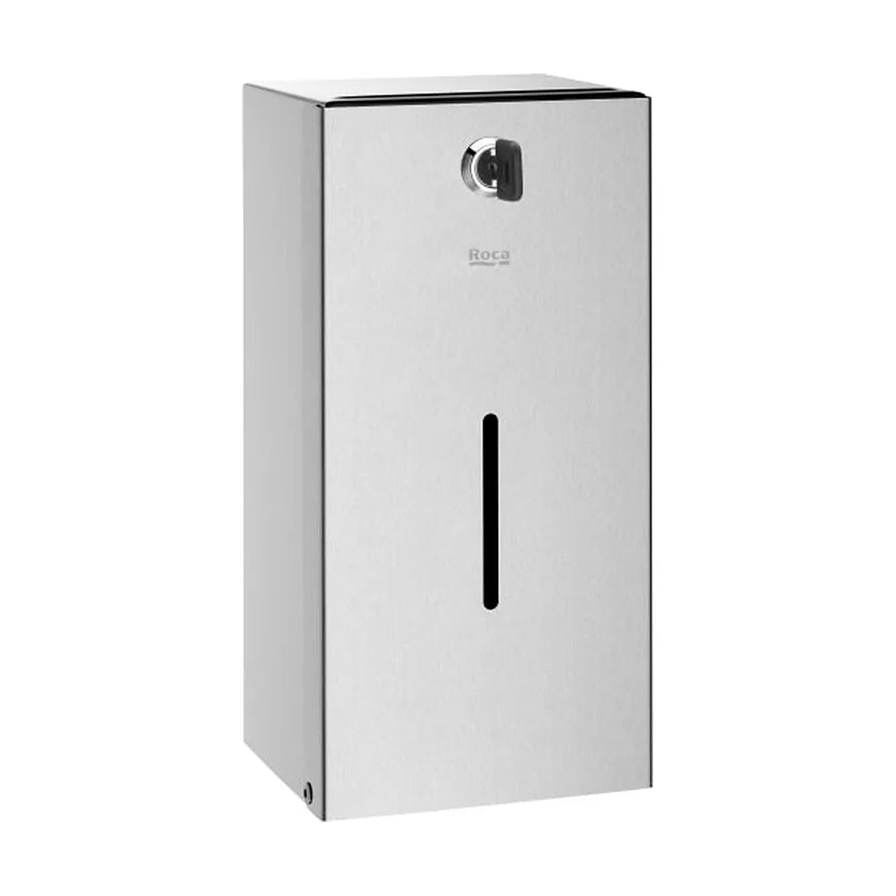 Dispensador mural para papel higiénico 2 rollos acero inoxidable satinado Roca - Vista 1