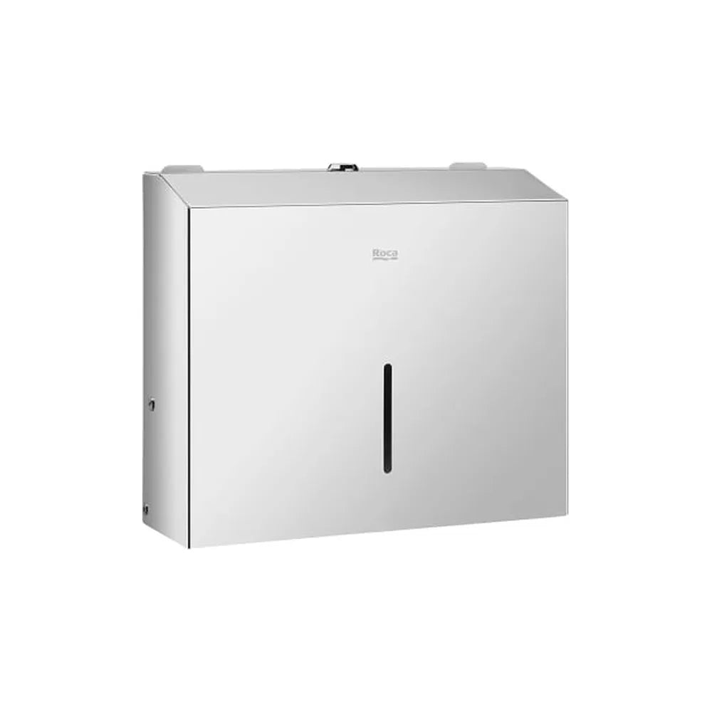 Dispensador mural de toallas acero inoxidable capacidad 200 unidades Roca - Vista 1