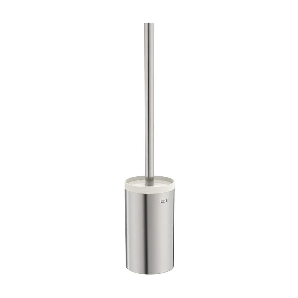 Escobillero de suelo acero inoxidable 9x9x43 cm para baño Roca - Vista 1
