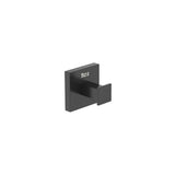 Percha mural de metal acabado negro mate 53x49 mm para baño Roca