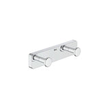 Percha Doble Mural con Instalación Adhesiva O Tornillería 6 Cm Sonata 14x3x3 cm Roca