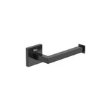Porte Rouleau Mural Sans Couvercle Finition Noir Mat en Métal X 2,3 Cm Design Square 17,5x7,5 cm Roca