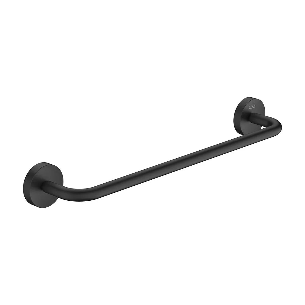 Toallero de lavabo negro mate 40x7 cm Roca - Vista 2