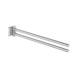 Toallero doble giratorio mural metal cromado 37x3x5 cm Roca