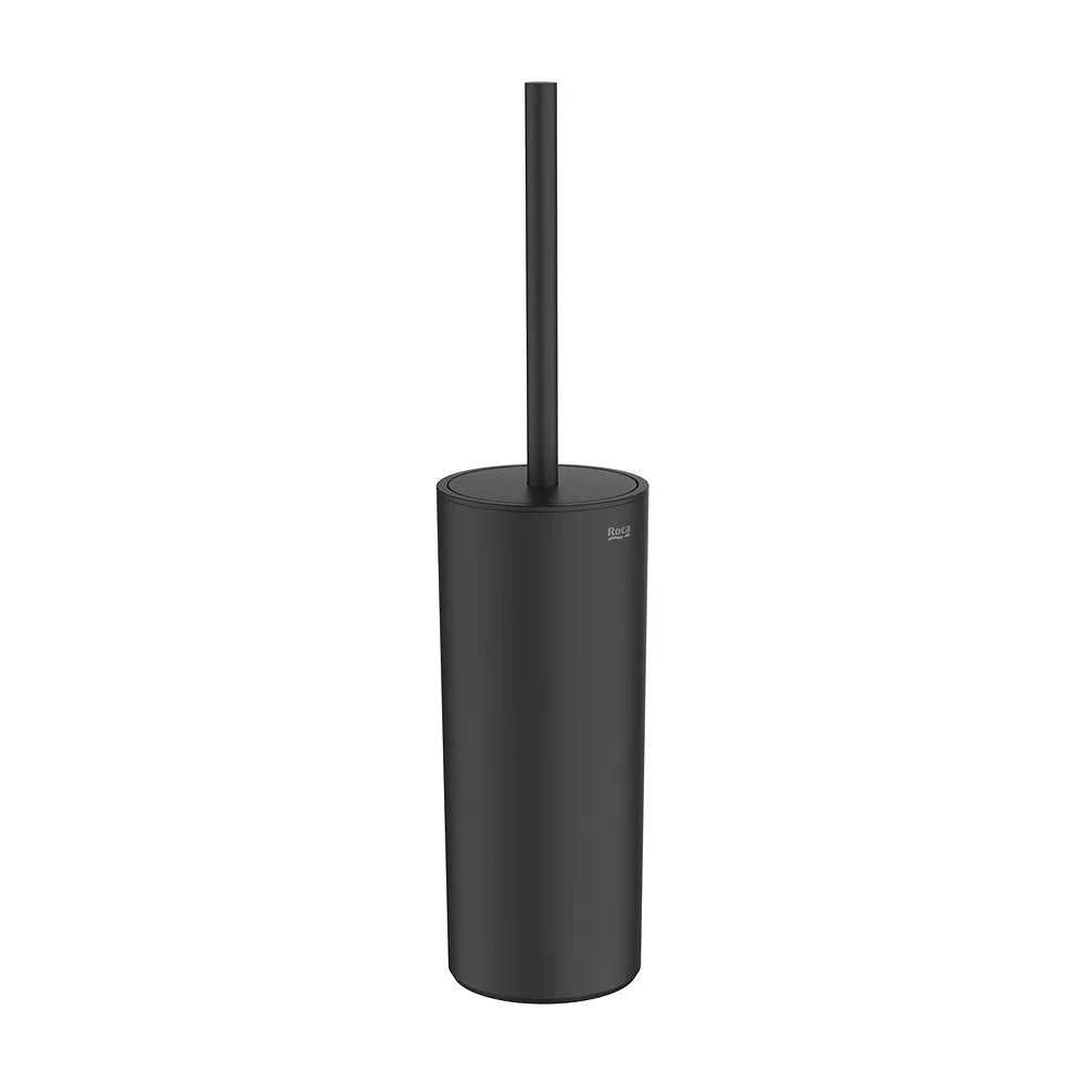 Escobillero Suelo y Pared Acero Inoxidable Victoria 87x94x370mm Negro Mate Roca - Vista 2
