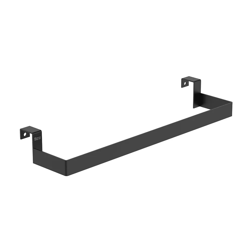 Toallero lateral para mueble acero inoxidable negro mate 39x10x5 cm Roca - Vista 2