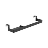 Toallero lateral con bandeja para mueble negro mate 39x10x5 cm Roca