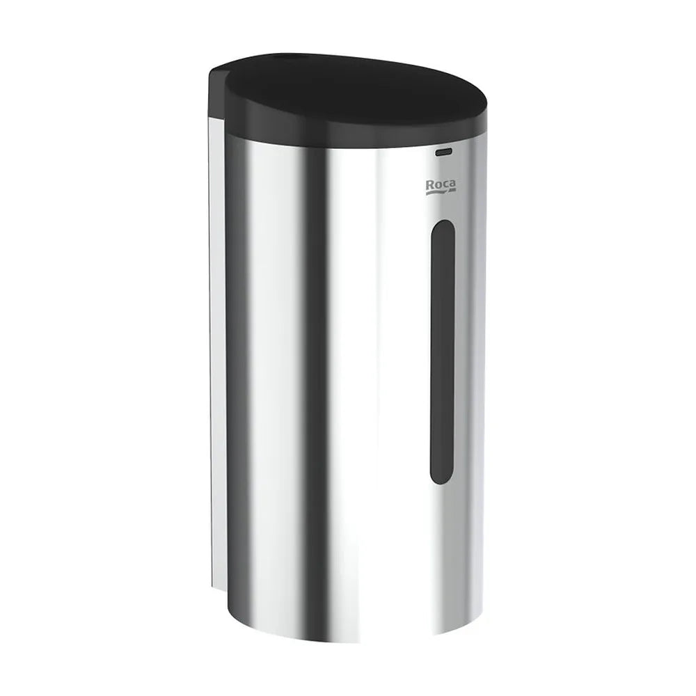 Dispensador mural de jabón líquido o gel hidroalcohólico con sensor 700 ml acero inoxidable Roca - Vista 2