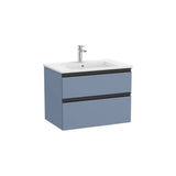 Mueble base suspendido con lavabo centrado dos cajones 70x46x54 cm Roca