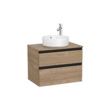 Mueble base suspendido dos cajones para lavabo sobre encimera 60x46x54 cm Roca