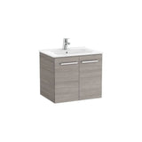 Mueble Base Suspendido with Basin Dos Puertas City 60x45x52cm Colección Victoria Roble Roca