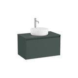 Móvel Base Suspenso Com Gaveta para Lavatório de Sobrepor X 44 Cm Acabamento Verde Mate Ona 79x45 cm Roca