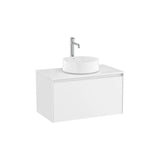 Mueble base suspendido con un cajón para lavabo sobre encimera 79x45x44 cm Roca