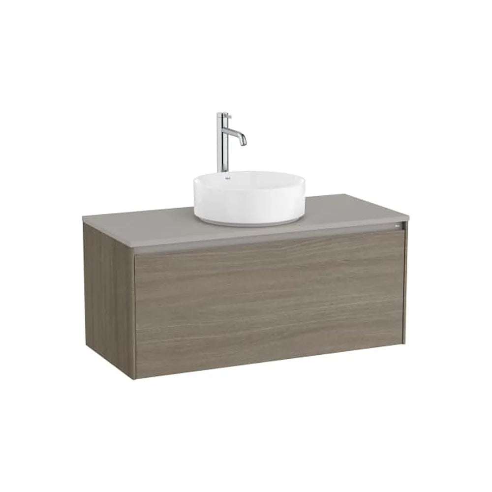 Mueble base suspendido un cajón para lavabo sobre encimera 99x45x44 cm Roca - Vista 1