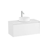 Mueble base suspendido un cajón para lavabo sobre encimera 99x45x44 cm Roca