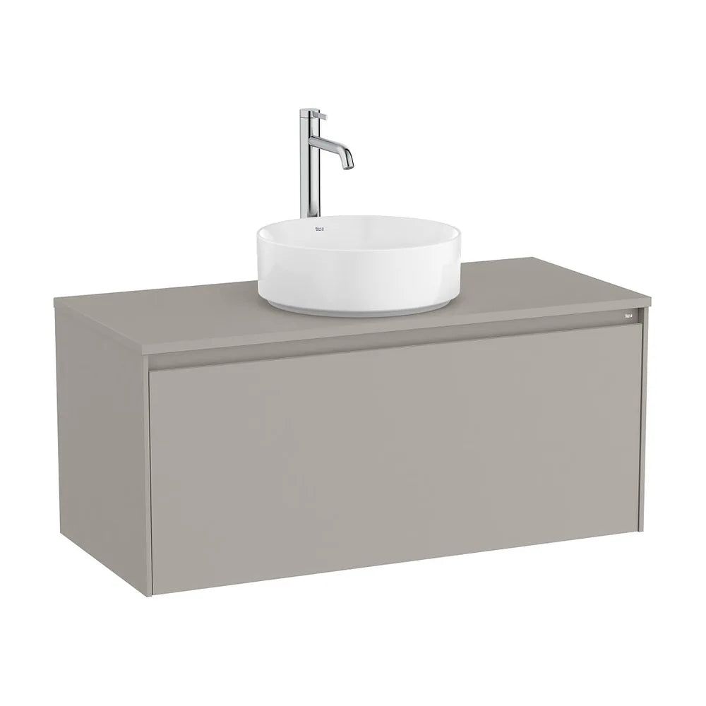 Mueble Base Suspendido 1 Cajón para Lavabo Sobre Encimera 99x45x44cm Colección Ona Roca - Vista 2