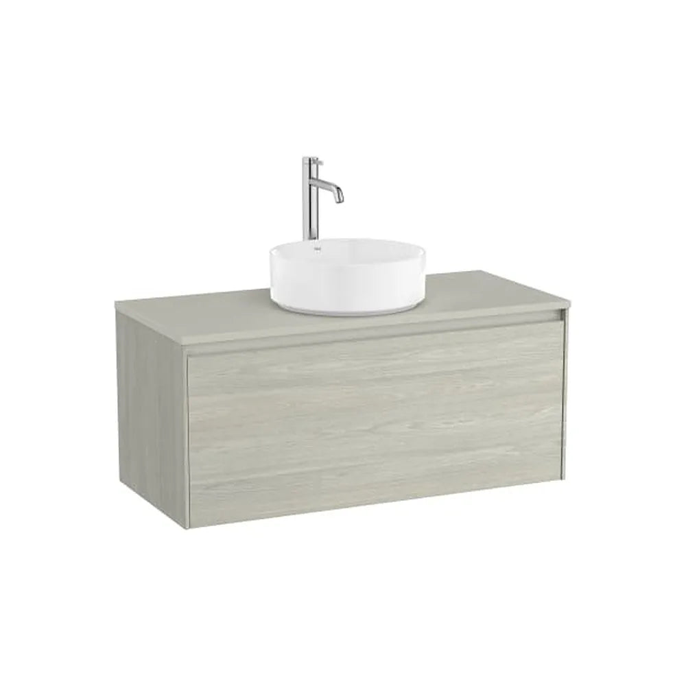 Mueble base suspendido un cajón para lavabo sobre encimera 99x45x44 cm Roca - Vista 1