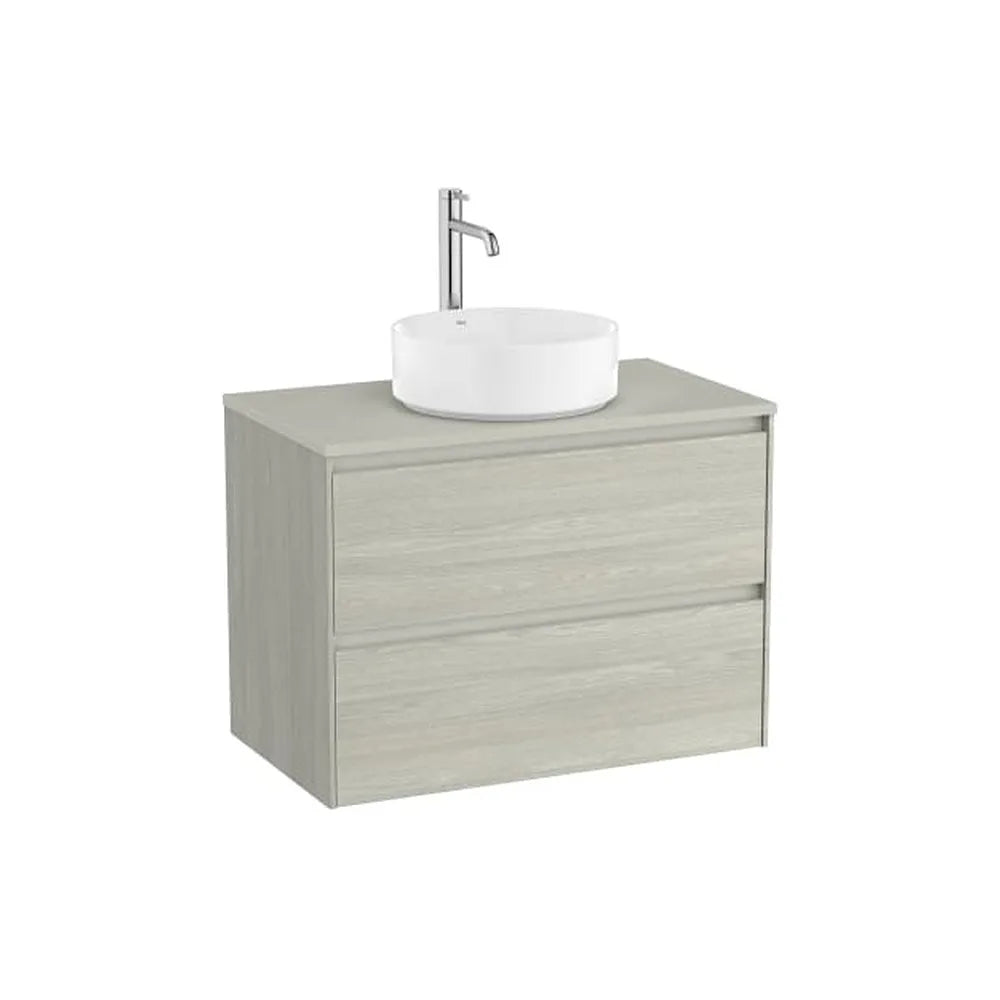 Mueble base suspendido dos cajones para lavabo sobre encimera 79x45x58 cm Roca - Vista 1