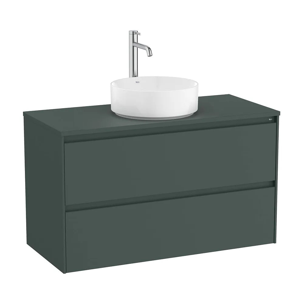 Mueble Base Suspendido 2 Cajones para Lavabo Sobre Encimera 99x45x58cm Colección Ona Roca - Vista 2