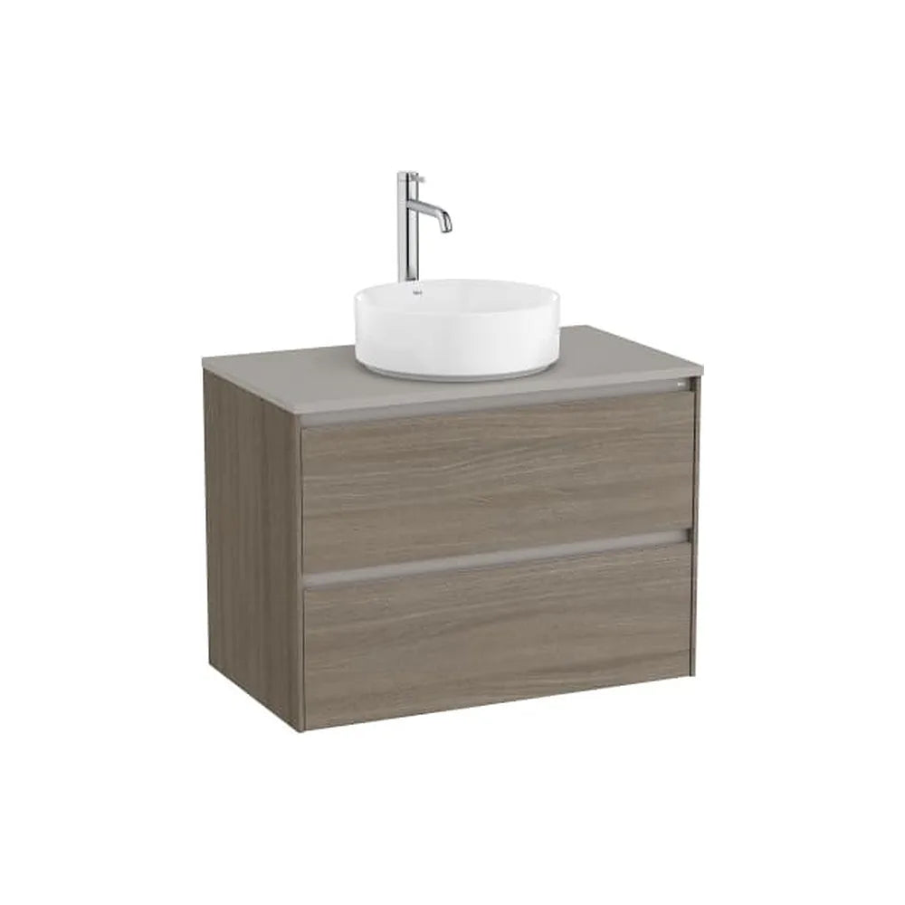 Mueble base suspendido dos cajones para lavabo sobre encimera 79x45x58 cm Roca - Vista 1
