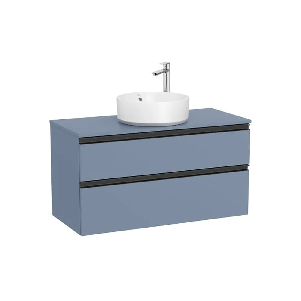 Mueble Base Suspendido 2 Cajones Lavabo Sobre Encimera Central 100x46x53cm Colección The Gap Roca - Vista 1