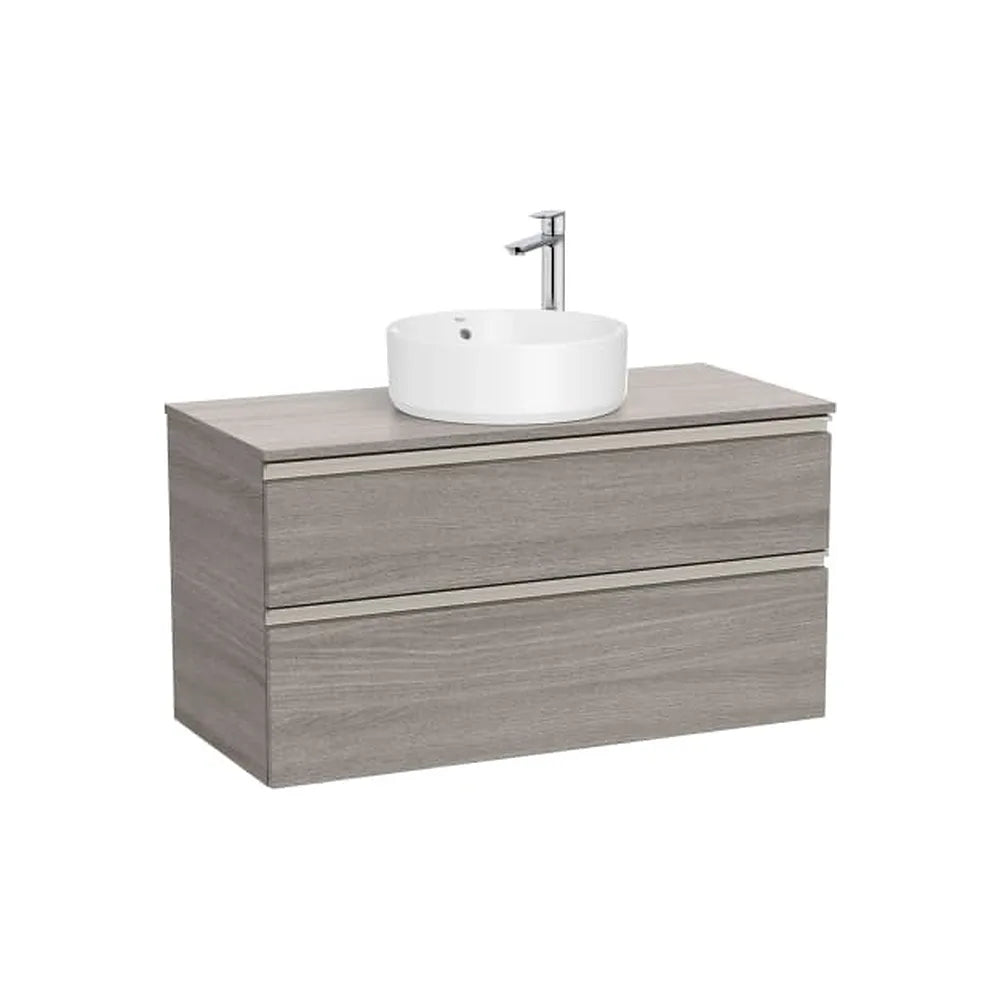 Mueble Base Suspendido 2 Cajones Lavabo Sobre Encimera Central 100x46x53cm Colección The Gap Roca - Vista 1