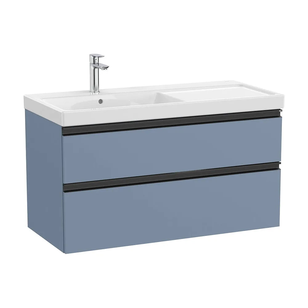 Mueble base con lavabo plus a la izquierda dos cajones 100x46x57 cm Roca - Vista 2