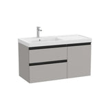 Mueble base asimétrico con dos cajones una puerta y lavabo plus izquierda 100x46x57 cm Roca