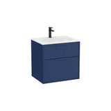 Mueble base suspendido dos cajones lavabo Stonex blanco 59x45x58 cm Roca