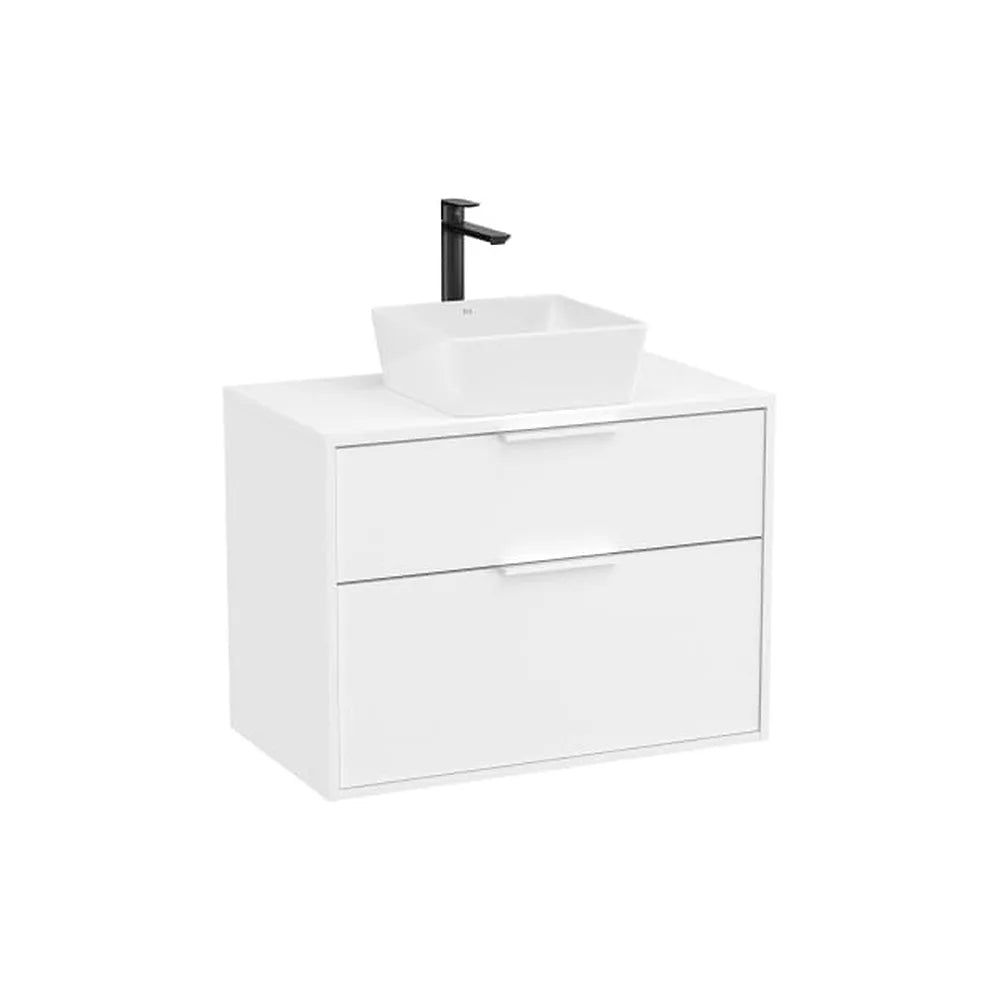 Mueble base dos cajones para lavabo sobre encimera 79x45x58 cm Blanco mate Roca - Vista 1