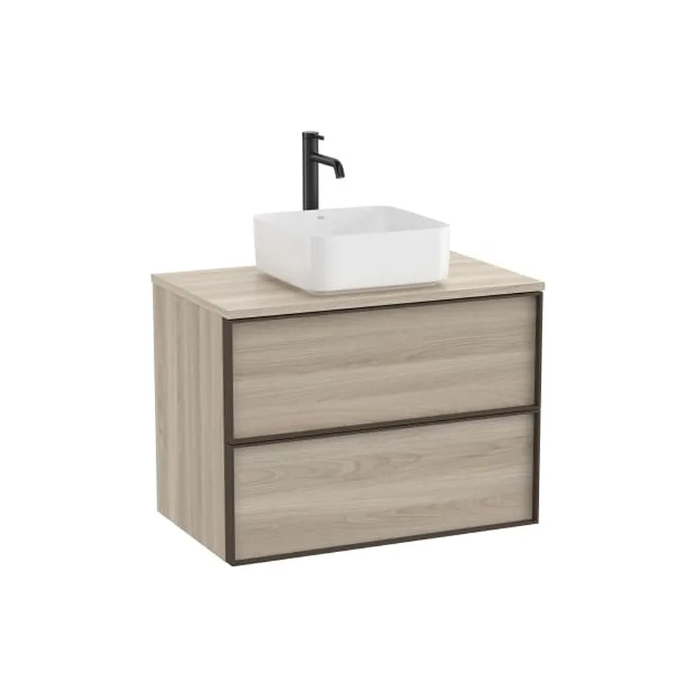Mueble base suspendido dos cajones para lavabo encimera 80x49x58 cm Roca - Vista 1