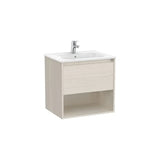 Mueble Base Suspendido con Cajón Estante Abierto y Lavabo 60x46x58cm Roca