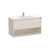 Móvel Base Suspenso Com Gaveta Única Prateleira Inferior Aberta E Lavatório X 58 Cm 100x46 cm Roca