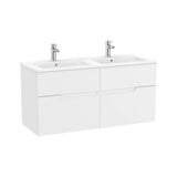 Mueble Base Suspendido with Basin Doble Cuatro Cajones 119x46x58cm Roca
