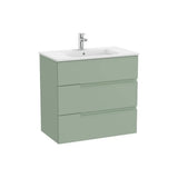 Mueble Base Suspendido with Basin Porcelana Tres Cajones 80x46x75cm Colección Victoria Roca