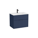 Mueble Base Compacto Suspendido con 2 Cajones y Lavabo Porcelana 70x46x58cm Roca