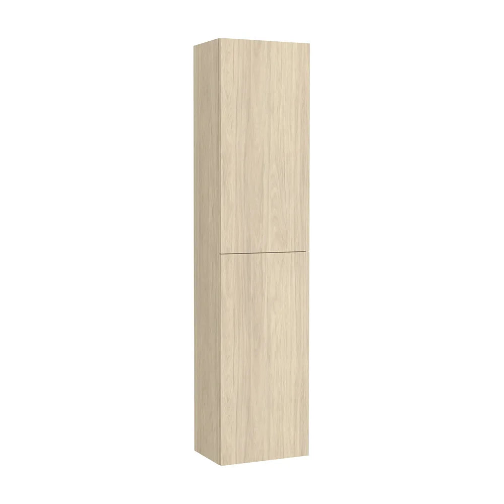 Columna Suspendida de Dos Puertas Reversible con Estantes Regulables Claro Fresno Roca - Vista 2