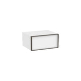 Mueble auxiliar suspendido un cajón blanco mate 58x48x28 cm Roca