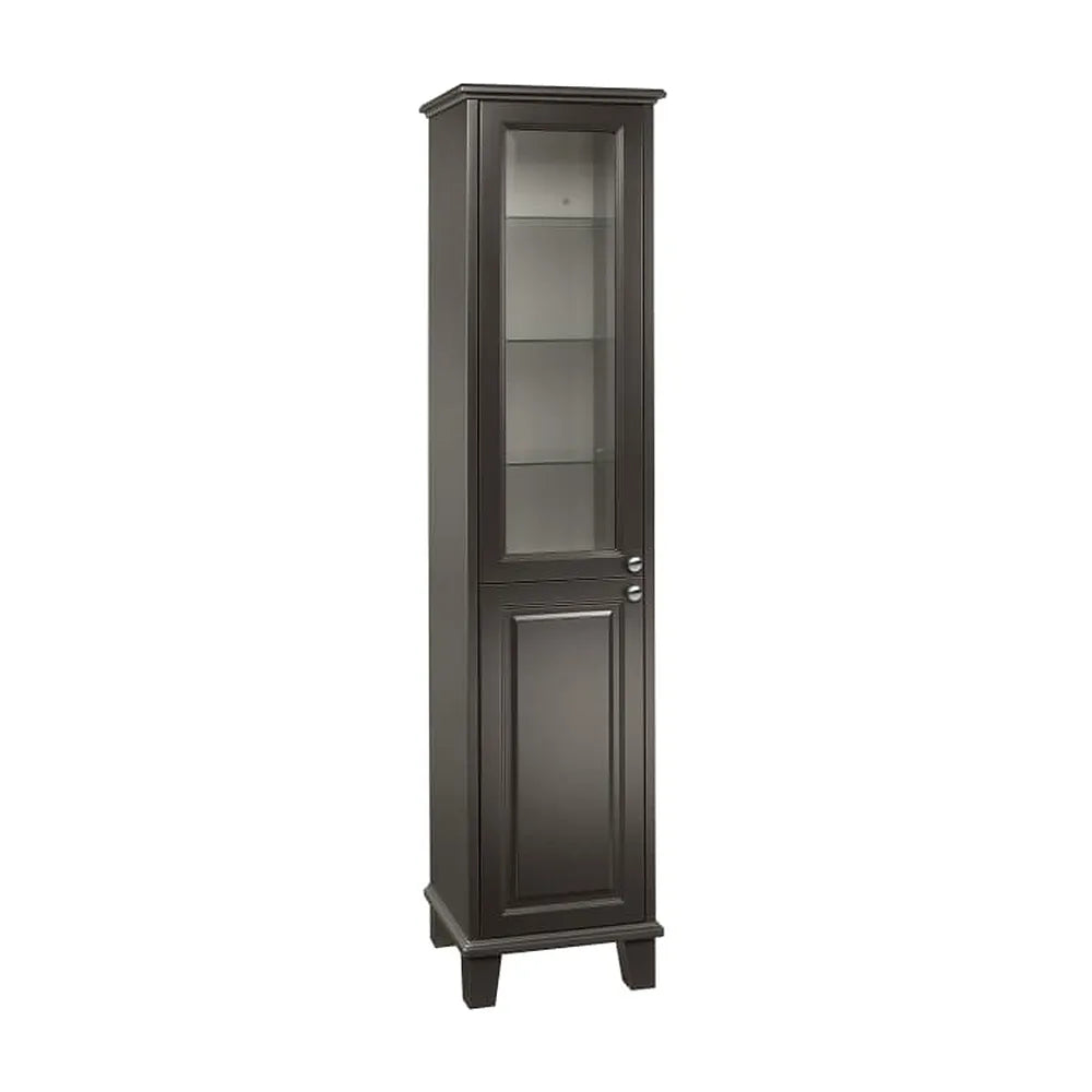 Columna de una puerta con estantes regulables iluminación LED y cierre soft close 190x36x44 cm Roca - Vista 1