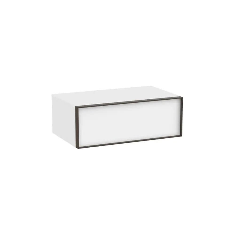 Mueble auxiliar suspendido de un cajón blanco mate 78x48x28 cm Roca - Vista 1