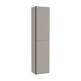 Columna suspendida de dos puertas batientes con estantes regulables gris arena Roca