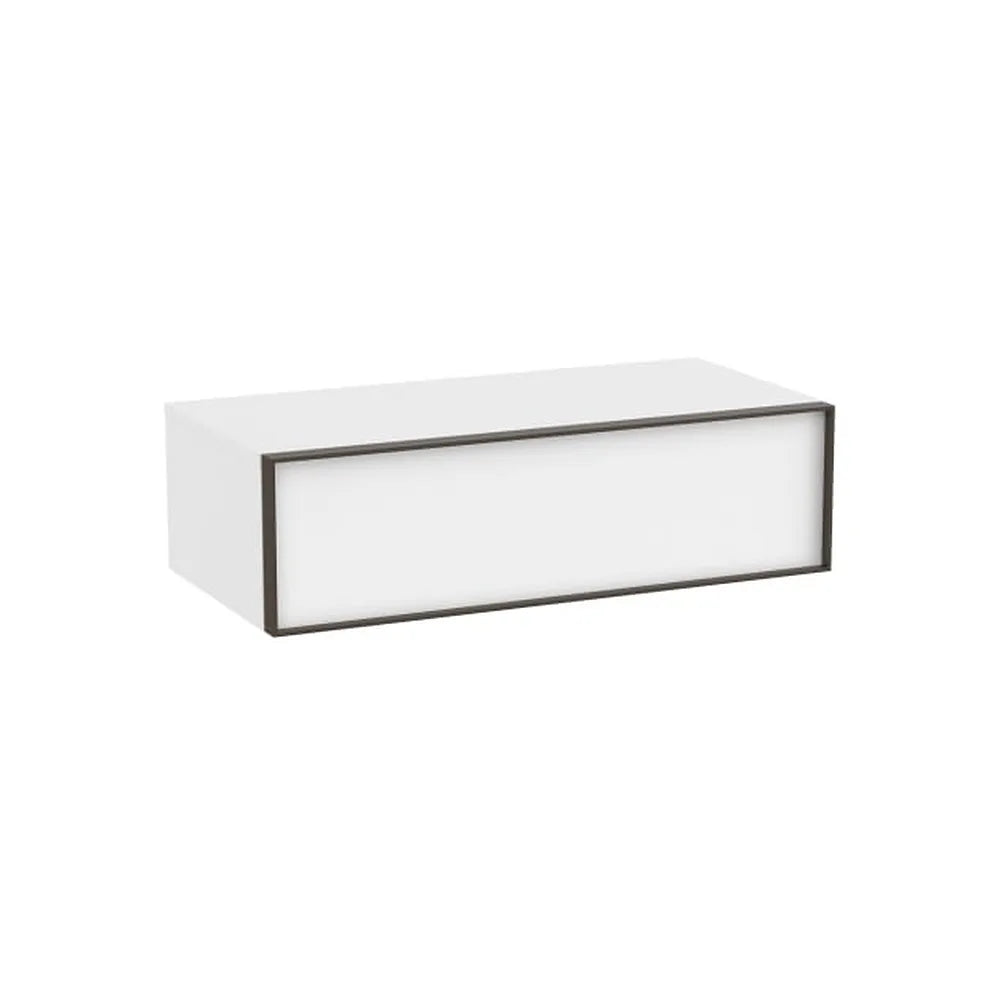 Mueble auxiliar suspendido un cajón blanco mate 98 5x48 5x28 cm Roca - Vista 1