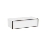 Mueble auxiliar suspendido un cajón blanco mate 98 5x48 5x28 cm Roca