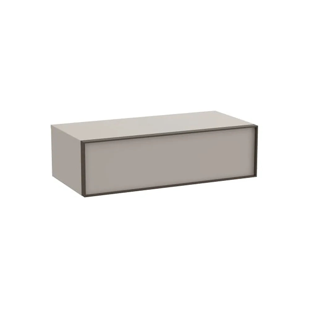Mueble auxiliar suspendido un cajón 98 5x48 5x28 cm gris arena Roca - Vista 1