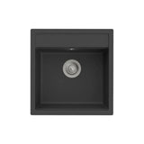 Fregadero de 1 Cubeta Quarzex con Orificio Insinuado para Grifería 43x36x18cm Roca