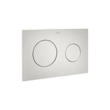 Placa de accionamiento con descarga dual 25x16 cm color perla para inodoro Roca