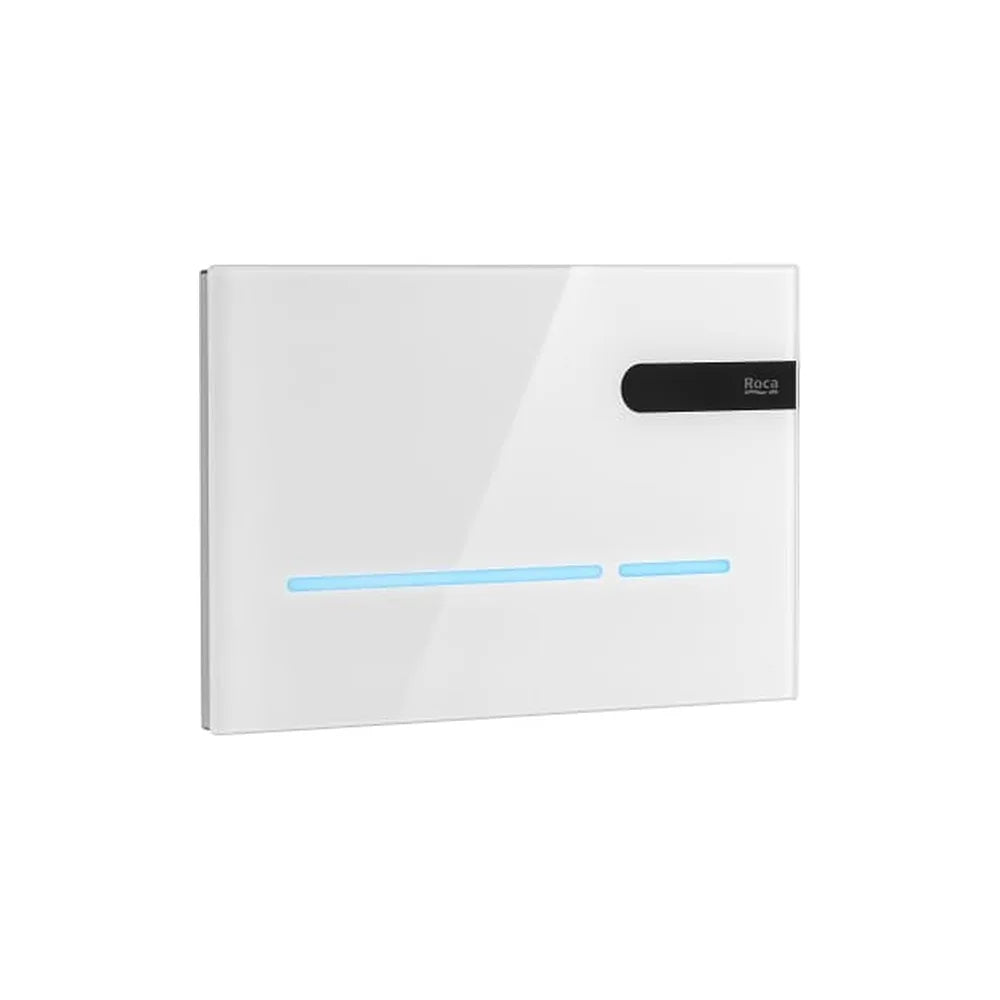 Placa de accionamiento electrónica cristal descarga dual automática Touchless 25x16 cm Roca - Vista 1