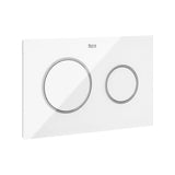 Dual Flush Operating Plate Cristal Duplo WC One 25x16cm Roca