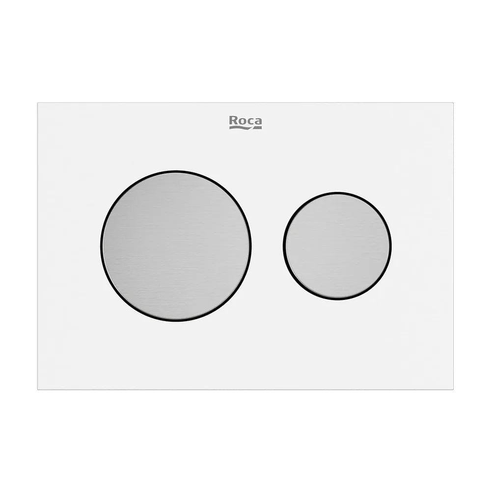 Pulsador doble para cisterna empotrada acero inoxidable 189x3x130 mm Roca - Vista 2